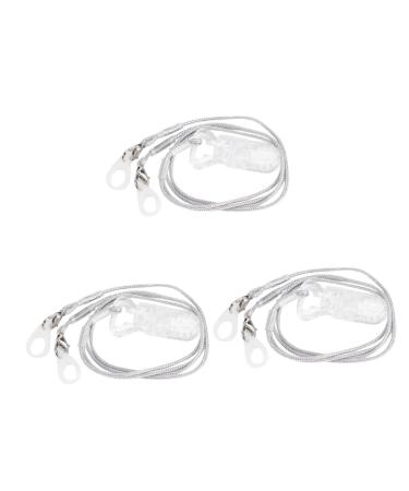 Ultechnov 2 sets anti-loss rope sunglasses lanyard sports accessories Cordel protection sunglasses cord clips glasses cord lanyard protection rope-clip hearing protection protection 39x1x0.5cmx3PCs as shown x 3 pieces