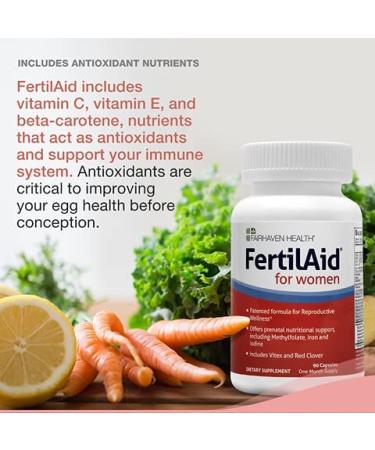 Fairhaven Health FertilAid for Women - 90 Veggie Caps | Boost Fertility Support - Buy Online on GoSupps.com