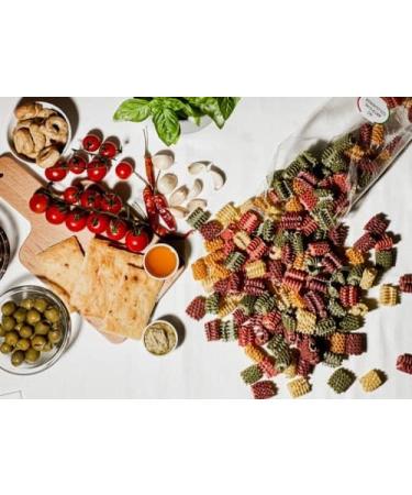 Spumoni 5 Flavours pasta (2x500g) durum wheat semolina Handmade traditional bronze drawing no preservatives or additives - Buy Online on GoSupps.com