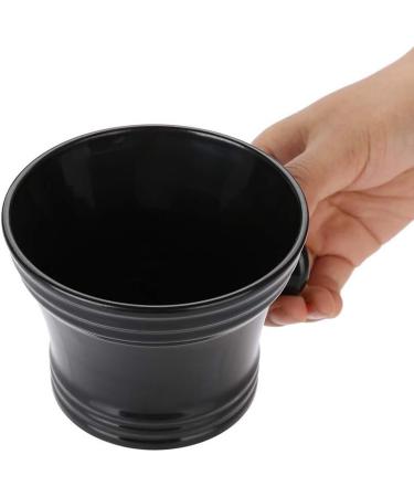 Buy Black Plastic Shaving Bowl for Men Foam Shaving Shell with Handle | Perfect for Soap & Cream - Buy Online on GoSupps.com