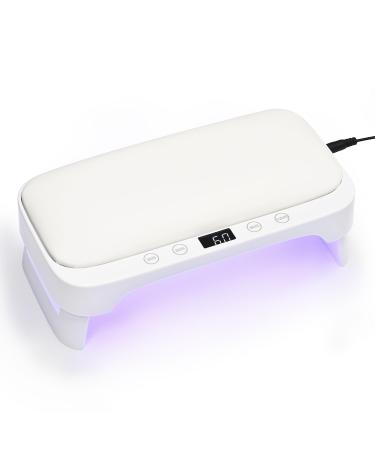GAOY Professional UV Light for Nails Nail Lamp with Hand Pillow for Arm Rest 4 Timers Nail Dryer for Nails Tech Salon
