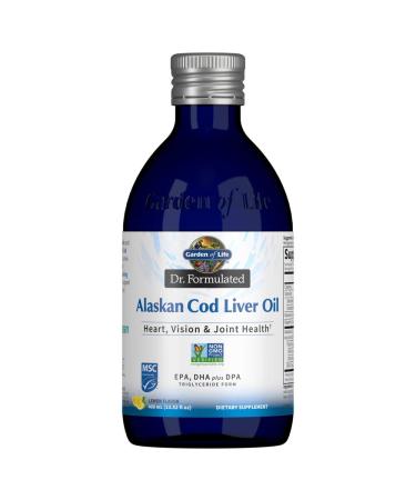 Garden of Life Dr. Formulated Alaskan Cod Liver Oil Lemon 13.52 fl oz (400 ml)
