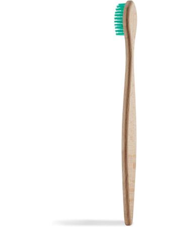Buy GEORGANICS Natural Beech Bristles Toothbrush - Medium Green | Eco-Friendly Sustainable Oral Care | International Shipping Available - Buy Online on GoSupps.com