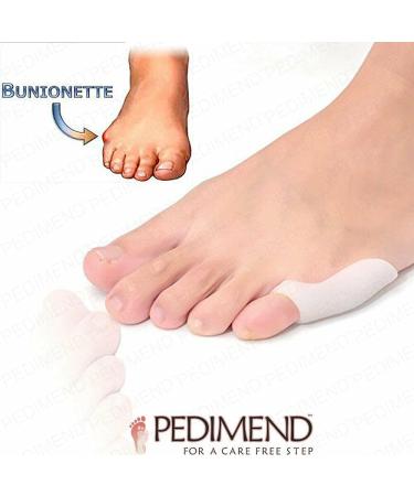 Pedimend Tailor Bunion Relief Gel Pads - 4 PCS Small Toe Separator & Pinky Toe Straightener | Bunionette Protection Sleeve - Buy Online on GoSupps.com