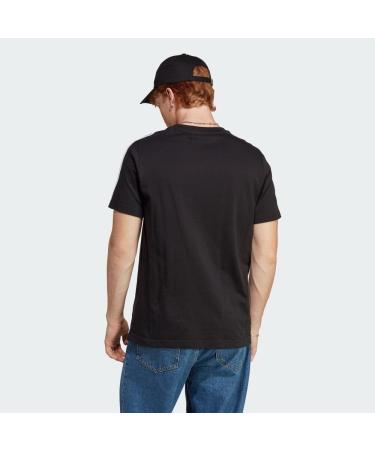 Buy adidas Men's Essentials 3-Stripes T-Shirt XL Black/White - International Shipping Available - Buy Online on GoSupps.com
