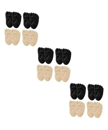 12 Pairs Sponge Forefoot Pad Anti Skid Insoles Invisible Insoles Half Insoles Shoe Adhesive Pads Half Sole Mat Shoe Pad High-heel Insoles Forefoot Pads Absorbing Shoe Insoles/836 As Shown