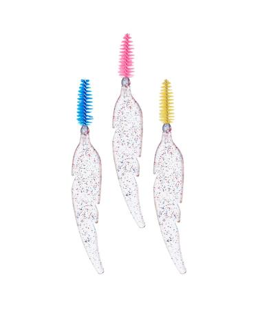 Minkissy 3st eyelash tongue with crystal handle Applicator for eyelashes mascara brushes for crystal eyelashes Eyeliner magic sticks Mascara masquara lubricating fibers woman spiral-