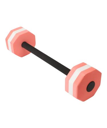 Water Foam Dumbbell, Water Weights Dumbbells, Pool Weights for Water Exercise, Foam Barbells for Pool, For Men Women Kids Weight Loss Water Sports Fitness Tool pink