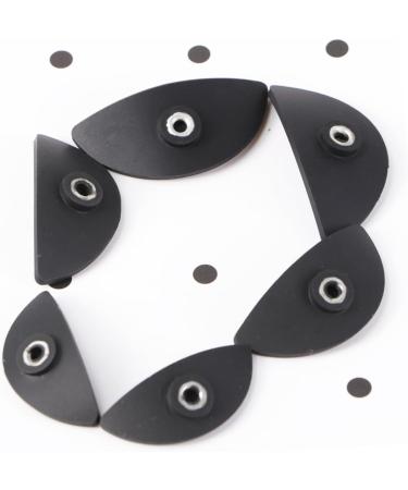 Housoutil 6 Pcs Eyeshadow Eye Makeup Eye Shadow Stamp Crease Tool Sealing Ring Make up 5*2.5cm Black - Buy Online on GoSupps.com