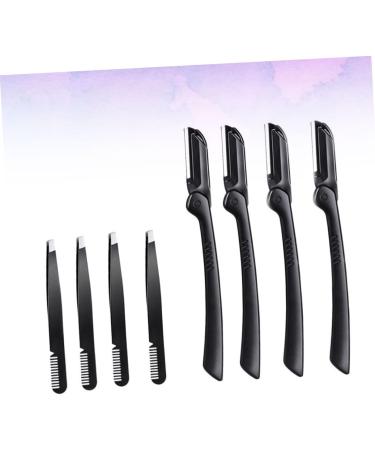 Fomiyes 4 Sets Women's Face Hair Cutter & Eyebrow Trimmer - Portable Razor & Tweezers for Easy Hair Removal - Buy Online on GoSupps.com