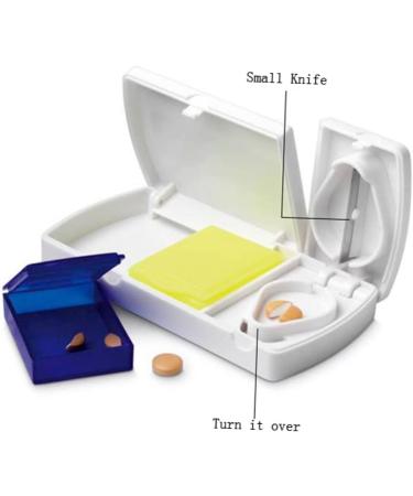 FRCOLOR Small Tablet Splitter & Medication Divider Safe & Efficient Medicine Cutter for Easy Dosing - Buy Online on GoSupps.com