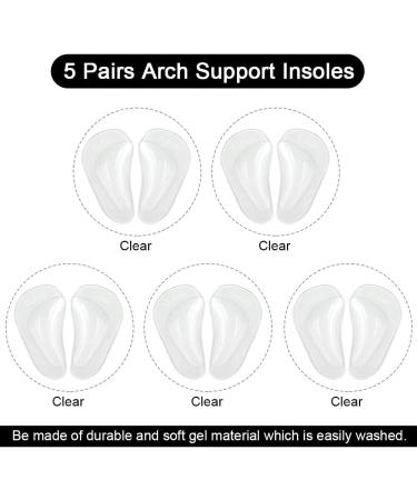 Dr. Foot Plantar Fasciitis Arch Support Insoles - 5 Pairs Gel Arch Pads for Flat Feet - Self-Adhesive Cushions for Men and Women - Buy Online on GoSupps.com