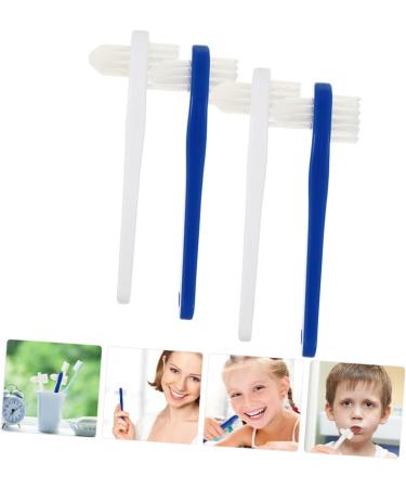 Minkissy 8 Pack Double-Headed Cleaning Brushes for Prosthesis Care - Portable Household Tools for Effective Oral Hygiene - Buy Online on GoSupps.com
