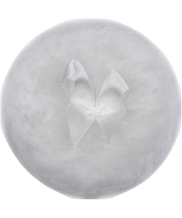 Siopob Furry Powder Puff Ultra Soft Round Face Body Powder Puff with Ribbon Bow Body Powder Applicator for Baby Kid Adult Makeup Tool for Home & Travel White - Buy Online on GoSupps.com
