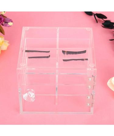 Eyelash Storage Box Eyelashes Extension Supply Transparent Acrylic Makeup Cosmetic Case 8 Layers False Eyelashes Extension Makeup Box - Buy Online on GoSupps.com