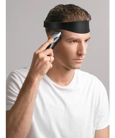 Neckline Shaving Template & Hair Cutting Guide (Black) | Precision Grooming Tool for Men | International Shipping Available - Buy Online on GoSupps.com