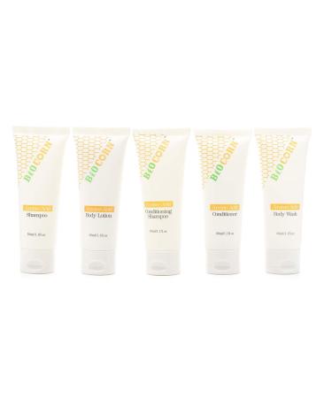 Travel Size Conditioner - 200 Pack Hotel Toiletries (1.1oz/30ml) | Eco-Friendly Degradable Cornstarch Tubes - Buy Online on GoSupps.com