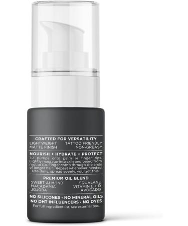 Brightside Huile de soin pour barbe cheveux et peau la bergamote et l'eucalyptus 30ml - Buy Online on GoSupps.com