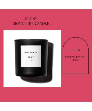 Marie Hunter Peony Signature Candle - Luxury Soy Coconut Wax Hand Poured All Natural & Highly Scented | International Shipping - Buy Online on GoSupps.com