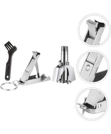 1 Set Nose Hair Scissors & Clipper - Men's Grooming Trimmer for Ear & Nose Hair Removal - Buy Online on GoSupps.com