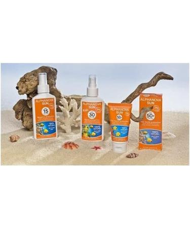 Alphanova Sun Organic Sunscreen Spray For Kids High Protection with SPF 30 Waterproof 125 ml - Buy Online on GoSupps.com
