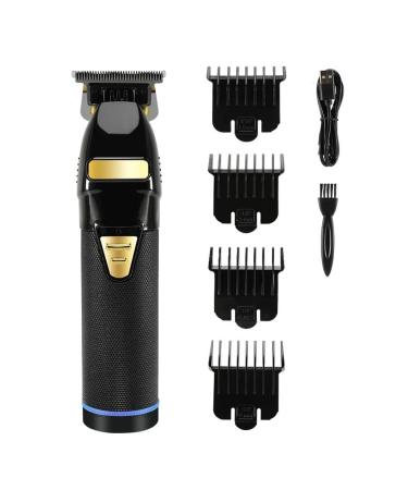 Hair Clippers for Men Rechargeable Electric Hair Clipper For Men Hair Trimmer Working Display Light Professional Electric Shaver Beard Razor (Color : Black)
