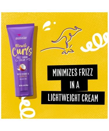 Miracle Curls Frizz Taming Curl Cream - Coconut & Jojoba Oil for Curly Hair - 6.8 fl oz - International Shipping Available - Buy Online on GoSupps.com
