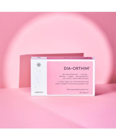Dia-Orthim 120 Capsules - Blood Sugar Support with Bitter Melon Curcuma & Ginger - Vegan & Lactose-Free - Lab Tested - Made in Germany - Buy Online on GoSupps.com