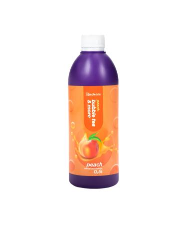 Sirup for bubble tea 0.5 l peach |Drinks Sirup concentrate 500 ml |100 % vegan gluten -free without artificial dyes |Fruit syrup for bubbletea | beverage syrup |For desserts |Fishing 500 ml (1 Pack)