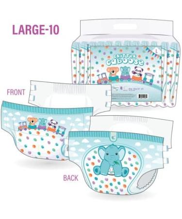 Rearz Critter Caboose Brief Adult Printed Diapers - Large (12 Count) - 7600ml Absorbency - Buy Online on GoSupps.com