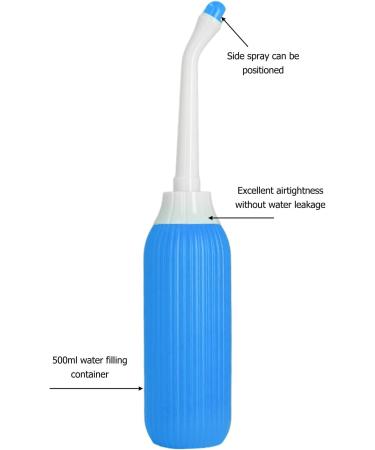 Postpartum Peri Bottle - Upside Down Mom Spray Bottle for Postpartum Care & Hygiene | 500ml Peacock Blue - Buy Online on GoSupps.com