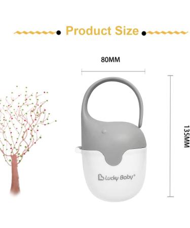 Siuke Baby Pacifier Case & Box - BPA-Free Pacifier Holder Kit for Travel - 2PCs Baby Pacifier Container - Buy Online on GoSupps.com