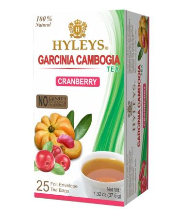 Hyleys Garcinia Cambogia Tea with Cranberry Flavor 25 tea bags 1.32oz. (37.5g)