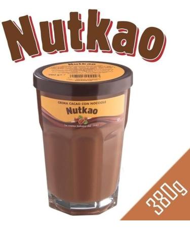Nutkao Crema Cocoa con Nocciole Spreadable Cream with Hazelnuts Italian Cream 330 g Jar + 1 Free Felce Azzurra Talcum Powder Bag 100 g (Pack of 6) - Buy Online on GoSupps.com