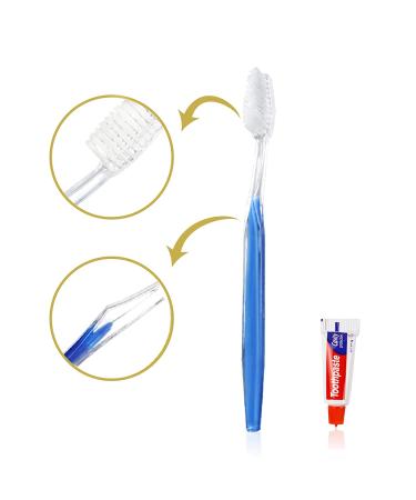 100pcs Disposable Toothbrushes with Toothpaste - 5 Colors - 100 Count (Pack of 1) - Buy Online on GoSupps.com