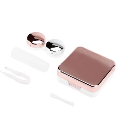 Kikyo Lens Box - Contact Lens Travel Set with Cleaning Disc | Sensitive & Stylish Light Pink for Daily Outdoor Use - Buy Online on GoSupps.com