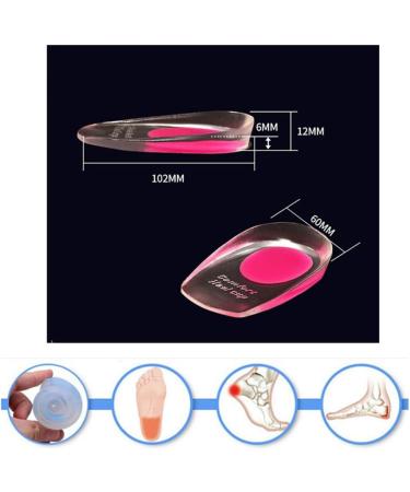 Gel Heel Pillow & Silicone Heel Cushions for Plantar Fasciitis & Heel Spur - 2 Pairs (Size 35-39) - Comfort for Achilles Tendon Pain - Buy Online on GoSupps.com
