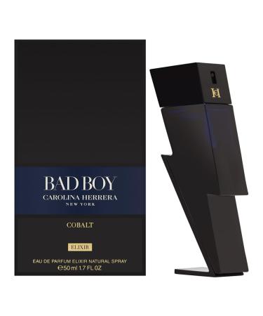 Carolina Herrera Bad Boy Cobalt Elixir Eau De Parfum Spray for Men 1.7 Ounce 1.7 Fl Oz (Pack of 1)
