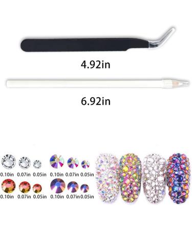 Crystal AB Rhinestones Set with Tools - 1440pcs Diamonds Gems for Nail Art Decoration - Buy Online on GoSupps.com