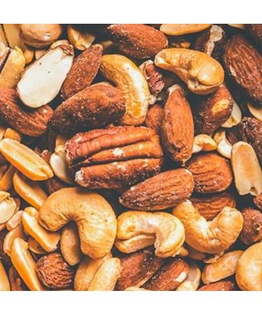 Seeberger Roasted Nut Mix - 5-Pack (150g Each) | Salt-Free Almonds Cashews Pecans & Peanuts for Snacking - International Shipping Available - Buy Online on GoSupps.com