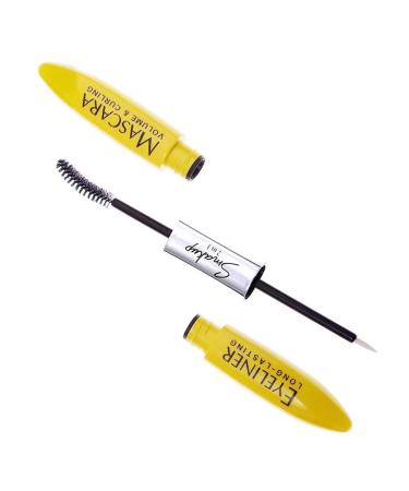 Longwear Mascara - Dual Heads Eyelash Mascara Washable Mascara Volumizing Lengthening Lifting Curling Multiplying Eye Makeup Aezon