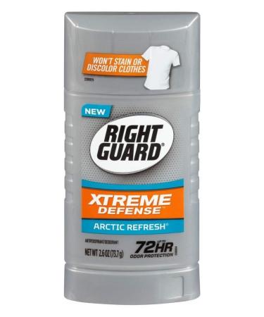 Right Guard Xtreme Defense 5 Arctic Refresh Antiperspirant 2.6 oz - Long-Lasting Protection & Freshness | Buy Internationally - Buy Online on GoSupps.com