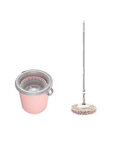Mop Mop Combination Sets Stainless Steel 360 Spinning Single Barrel Washing and Dehydrating 2 in 1 Hangable Household Cleaning Helper Vision Smooth Sailing