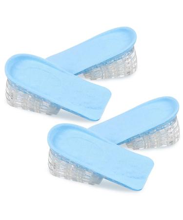 Insert Heel Lift Cushion Increase Height Shockproof 5-Layer: 2 Elastic Invisible Pairs Comfy Athletic Insert