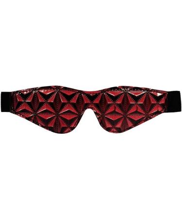 Ouch! by Shots - Luxury Vinyl Eye Mask with Elastic Straps - Burgundy - Buy Online on GoSupps.com