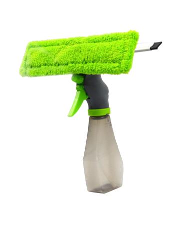 FLCPJGV Advanced Glass Cleaning Kit with Spray Bottle and Squeegee with Green Pad