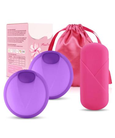 PLLype menstrual disc leak-proof menstrual cups made of silicone reusable menstrual disc tampon Alternative menstrual cup for active sports swimming and yoga (s+l) purple-1