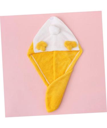 Amosfun 4pcs Coral Fleece Dry Hair Hat Wet Hair Dry Towel Elastic Hair Bands Microfiber Hair Fast Drying Towel Girls Hair Ties Girls Towel Wet Hair Towel Quick Contract Cute Yellowx4pcs 52x23cmx4pcs - Buy Online on GoSupps.com