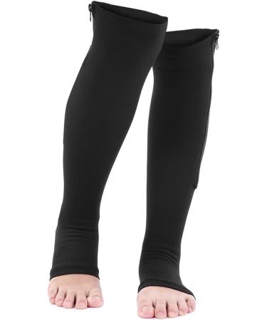 JTLB Compression Socks for Sports | XXL Black Calf & Knee Support | Varicose Vein Relief - Buy Online on GoSupps.com