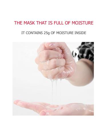 VENZEN Red Apple Skin Moisture Face Mask - Hyaluronic Acid 10 Pack (25g Each) | Refreshing Facial Care for Hydration & Replenishment - Buy Online on GoSupps.com